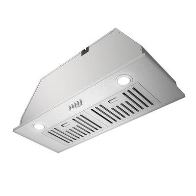 Built-in/Insert Range Hood 30″ 600 CFM Ducted/Ductless Convertible | 3 Speed Vent Hood Stainless Steel Kitchen Exhaust Fan Hood with Bright LED Light, Baffle Filters and Charcoal Filters