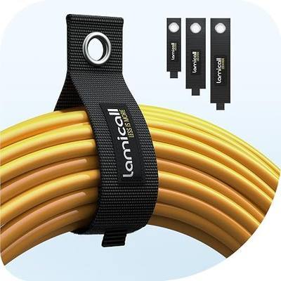 Lamicall 3Pack Heavy-Duty Extension Cord Storage Straps | Durable Nylon Straps, Reusable Garage Workshop RV Cord Organizer, 3 Sizes (10", 14", 18") Tools Organization, Gifts for Men