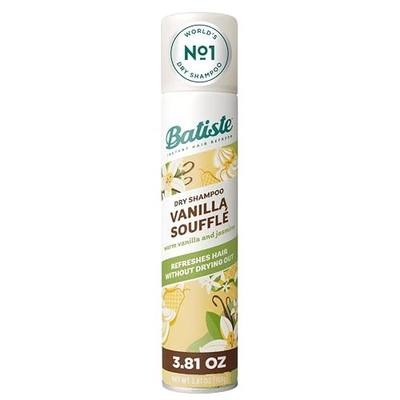 Batiste Dry Shampoo, Vanilla Souffle, 3.81 Oz | Creamy Vanilla Scent, Award Winning No. 1 Brand, Instantly Refresh Hair & Absorb Oil Between Washes, Add Volume and Texture