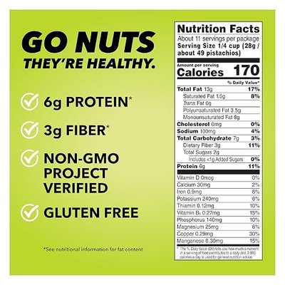 Wonderful Pistachios No Shells Dill Pickle Nuts, 11 Ounce Resealable Bag, Protein Snacks, Gluten Free, Healthy Snacks