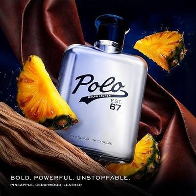 Ralph Lauren - Polo 67 Extreme - Men's Eau de Parfum - Gourmand Scent - With Caramelized Pineapple, Cedarwood & Leather Accords - Cologne for Men