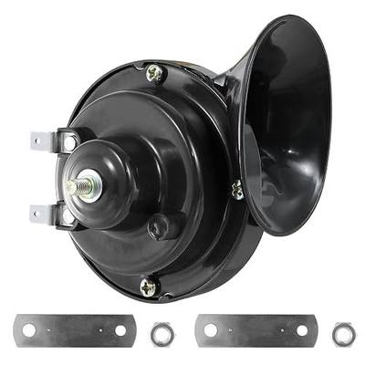 XUANYUDG0769 Universal 12V HIGH Note Horn,Golf Cart Horn Kit with Adjustable Volume,Upgrade Waterproof Replacement Kit Fit for EZGO Club Car Yamaha, Compatible with Motorcycle,UTV,ATV,Boat,Black horn