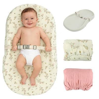 2 Pack Changing Pad Cover for Boys Girls,Ultra Soft Breathable Cotton Diaper Chang Table Covers,Diaper Change Table Sheets,Fit 32"x16" Contoured Changing Pad(Rose Floral,Blush Pink)