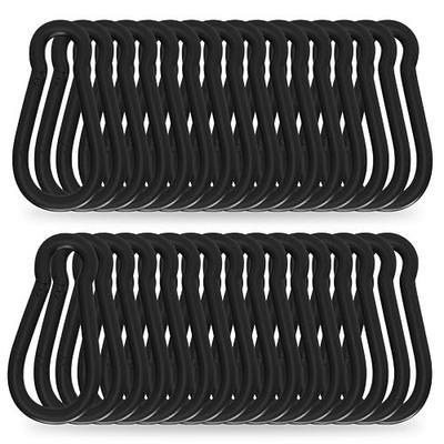 4 Inch Carabiner Clip Spring Snap Hook, 36 Pack M10 Heavy Duty Galvanized Steel Spring Snap Carabiner, Quick Link Keychain Clip for Keys Swing Set Camping Hiking Traveling (770 lbs Capacity)