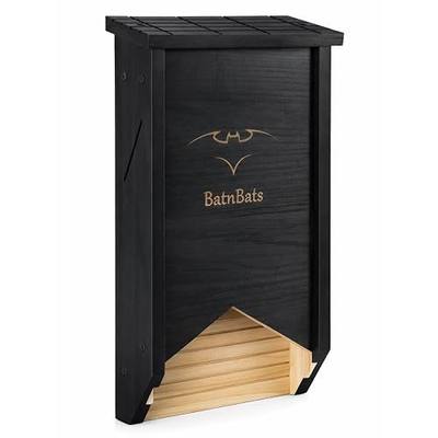 Bat House for Outdoor, Bat Box for Outside 1-Chamber Black