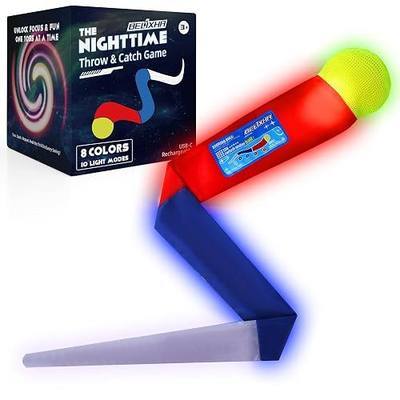 LED Glow Ball for Kids Tail Toys for Outdoor Games | Rechargeable Light Up Foam Ball Toys for Catch & Backyard Night Play - Fun Birthday Gifts for Boys Girls Ages 3 4 5 6 7 8