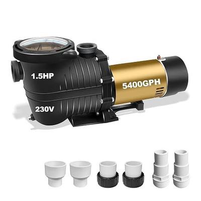 Dual Speed In-Ground Pool Pump 1.5HP 5400/2520GPH 230Vac | Two Speed Energy-Efficient 230Vac 1.5HP 5400/2520GPH, Perfect for In-Ground and Above-Ground Pools