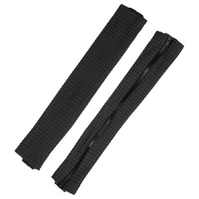PATIKIL 22x4.3 in Office Chair Armrest Covers, 1 Pair Office Chair Arm Covers Long Computer Chairs Arm Rest Cover with Zipper Removable Rest Slipcover Hand Rest Protector, Black