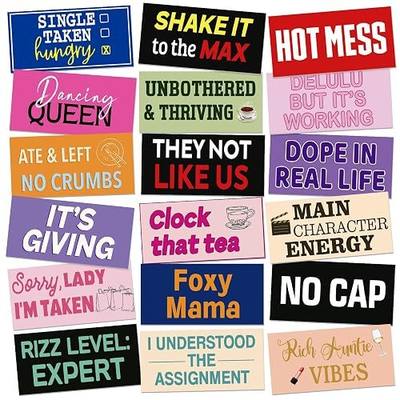 Beeveer 24 Designs Fun Photo Booth Props Fun Photo Booth Sign Decorations for Photoshoot PVC Double Sided 11x5.5 Inch DIY Waterproof Selfie Signs for Wedding Birthday Family Class Reunion All Party