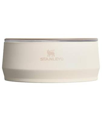 STANLEY Pet Bowl | 3-Cup (24 oz) Insulated Stainless Steel Dog & Cat Bowl | Splash-Resistant Lid | Dishwasher Safe | BPA-Free | Cream