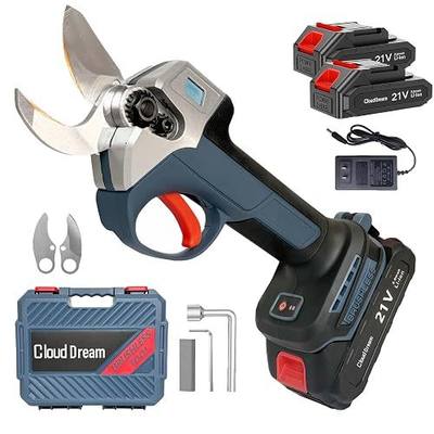 Electric Pruning Shears Cordless,30mm 1.2'' Cutting Diameter Pruning Shears Garden Tool with LED Display,2000mAh*2 Batteries,Replaceable SK5 Blade,Brushless Motor for Garden Tree Pruner Branch