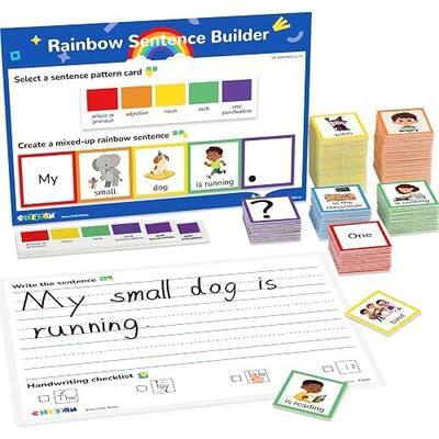 CHEFAN Sentence Building for Kids, Color-Coded Grammar Learning Toys with Writing Practice, Reading Manipulatives for Classroom, Homeshool & Speech Therapy Visit the CHEFAN Store