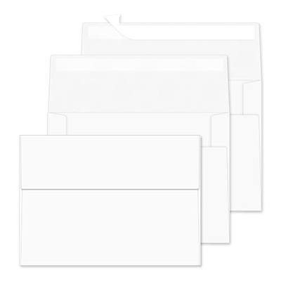 A2 Envelopes 100 Pack,Self Seal 120gsm Paper for 4.25x5.5 Cards 4 3/8" x 5 3/4" Envelopes for Invitations, Postcards, Photos, RSVP, Greeting Cards (White)