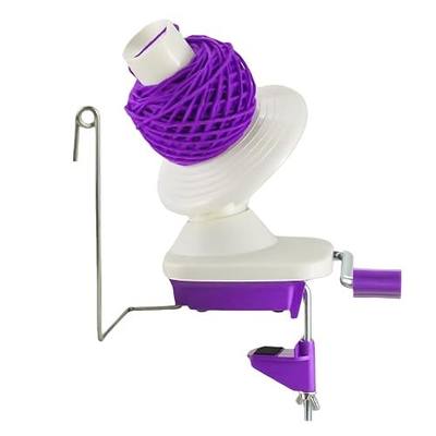 GEIWOGUO Yarn Winder Hand Operated Yarn Ball Winder for Crocheting & Knitting (Purple)