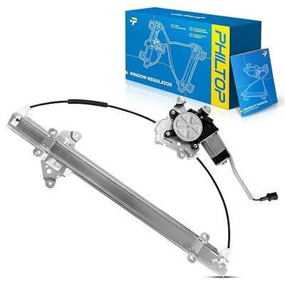PHILTOP Front Right Power Window Regulator w/Motor for Frontier 2005-2021 | for Nissan Xterra 2005-2015,Nissan Pathfinder 2005-2006 Front Right Passenger Side 2-Pin Power Window Lifter Replaces 741-349
