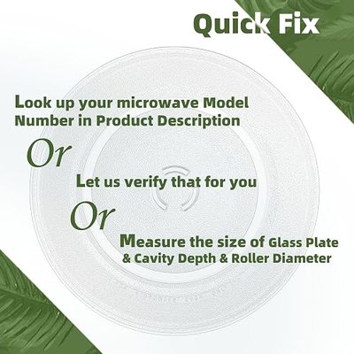 15.75" Microwave Turntable Plate for KitchenAid Microwave | Compatible with Part # W11373838, W11340343 KitchenAid Microwave Glass Plate