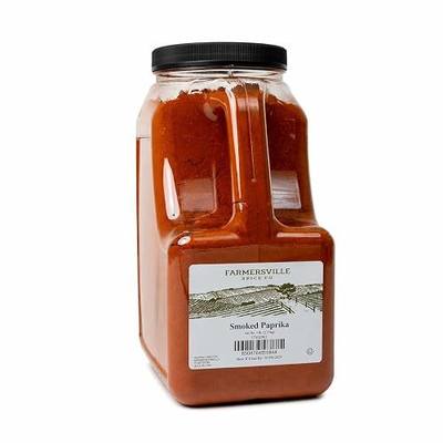 Farmersville Spice Co. Smoked Paprika, 5 lb Handle Jug, Kosher | Smoked paprika for BBQ rubs, sauces, meats & stews; handle jug for restaurants and foodservice prep kitchens
