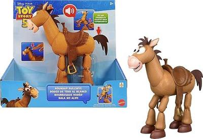 Mattel Disney and Pixar Toy Story 5 Roundup Bullseye | Activation Feature Figure with Sounds, Rideable Saddle for Figures