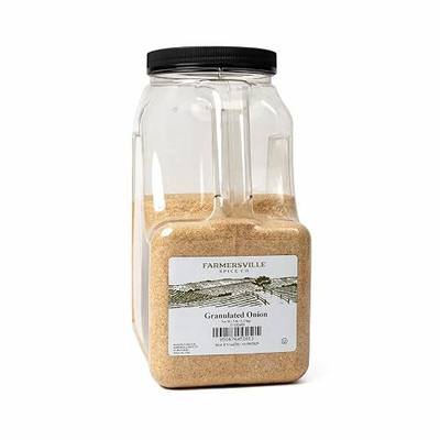 Farmersville Spice Co. Granulated Onion, 5 lb Handle Jug, Kosher | Granulated onion for rubs, sauces, soups, marinades & meats; handle jug for restaurants and prep kitchens