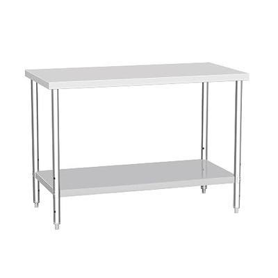Stainless Steel Table 24×48 Inches Heavy Duty Commercial Kitchen Prep Table with Undershelf for Restaurant, Home and Hotel