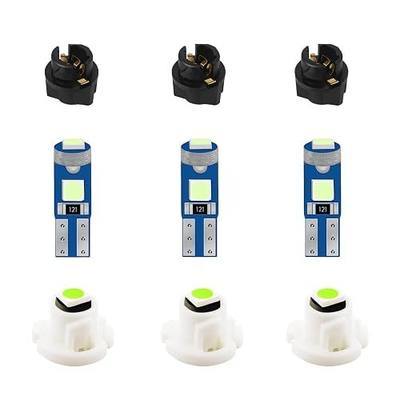 16 Pieces Interior Gauge Cluster Bulb +AC Climate Control HVAC LED Lights Kit with Sockets, Crisp Ice Blue Interior Upgrade, Fits Jeep Wrangler TJ 1997-2006