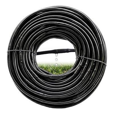 1/4" Irrigation Dripline Tubing with 6" Emitter Spacing,100 Ft Roll | 1/4" Drip Irrigation Tubing,Hydroponics Dripline with Built-in Dripper for Garden Drip Watering System