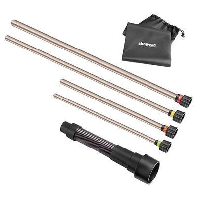 Shop-Vac Long Reach Flexible Micro Hose Set, with Universal Fit Adapter | Shop Vac Attachments, Fit 1-1/4”, 1-1/2”, 1-7/8”, 2-1/2” Vacuum Hose, Ideal for Tight Spaces, Crevice Corners & Dryer Vent