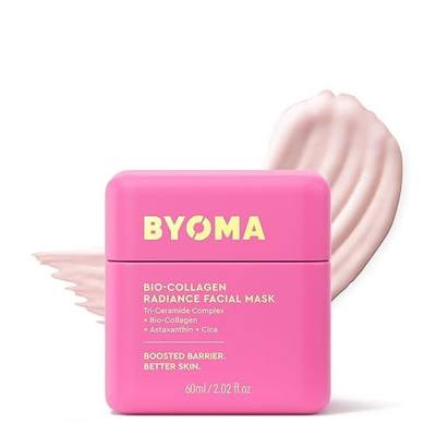 BYOMA Bio-Collagen Radiance Facial Mask - Transformative Liquid Sheet Mask for Glass Skin - Instant Radiance, Visibly Improved Elasticity, Reduces Appearance of Wrinkles - Cica & Ceramides, 60mL