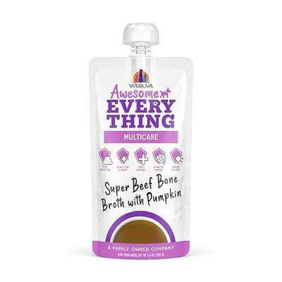 Weruva Awesome Everything Dog Food Mixer, Super Beef Bone Broth, 7oz Pouch, Pack of 6