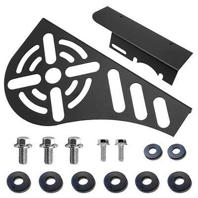 Upgraded Aluminum Mini Bike Clutch Cover Chain Guard Easy Disassembly&Lightweight for Predator 212cc 196cc Clone Engines for Coleman CT200U CT200U-EX CT100 BT200X (Black)