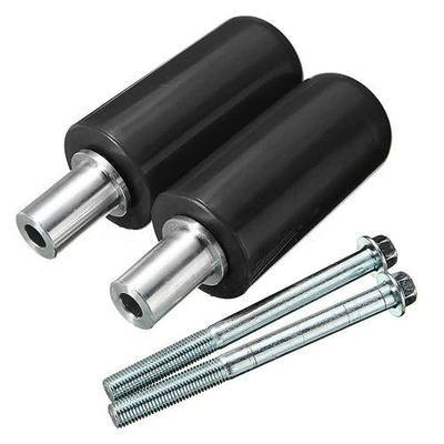 1 Pair Frame Sliders for Motorcycle Practical Anti Crash Protector Motorbike Frame Guards(Black,5 * 10cm)
