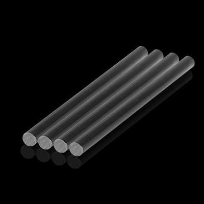 4 Pieces Clear Acrylic Dowel Rods, 1/4" Diameter 4 Inch Acrylic Sticks | Plastic Rods for DIY Crafts Cake Topper Sticks Plant Stake Curtain Pulls - 6 mm x 102 mm