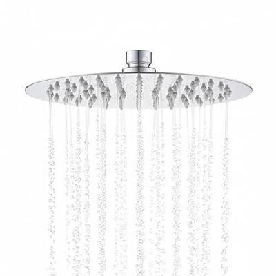 Rainfall Shower Head 8 Inch, Stainless Steel Fixed Showerhead, Chrome Round