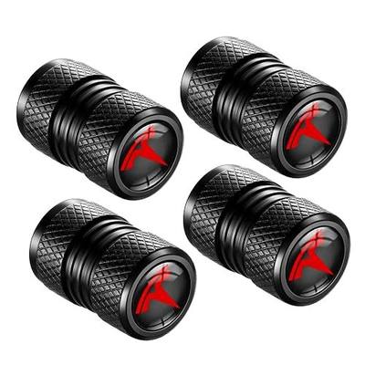 4-Pack Tire Valve Stem Caps for Tesla Model 3, S, X, Y, Car Decorative Accessories, Aluminum Alloy Valve Stem Caps-TSL