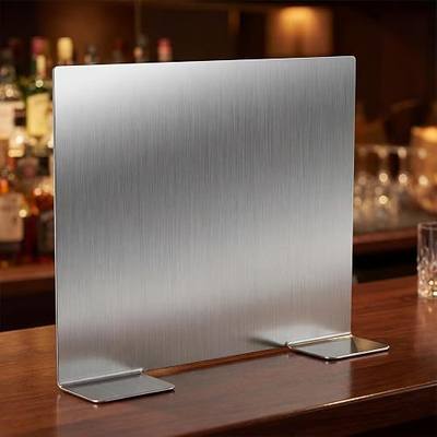 Novabright Stainless Steel Ice Bin Partition 14.5 x 12 Inch 304 Stainless Steel Commercial Removable Divider for Ice Bins Bar Beverage Organization