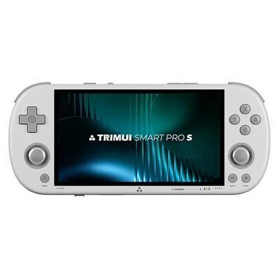 Trimui Smart Pro-S 4.96″ Retro Handheld Game Console, Allwinner A523 Octa-Core 2.0GHz, Mali-G57, Active Cooling, L3/R3, Linux, 8GB + microSD (WHITE-64GB)