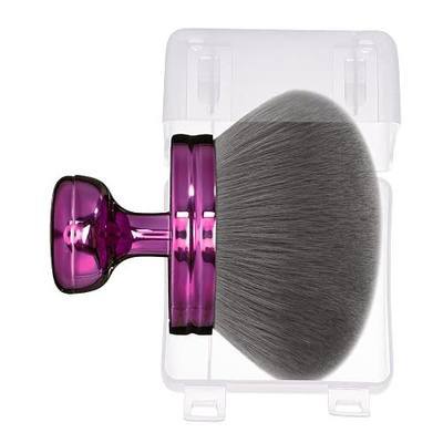 Blend & Blur Extra Large Body Makeup Brush for Self Tanner,Leg Makeup & Bronzer Self Tan Back Applicator, 76mm Wide Round Head Kabuki Brush For Application with Protective Case (Purple)