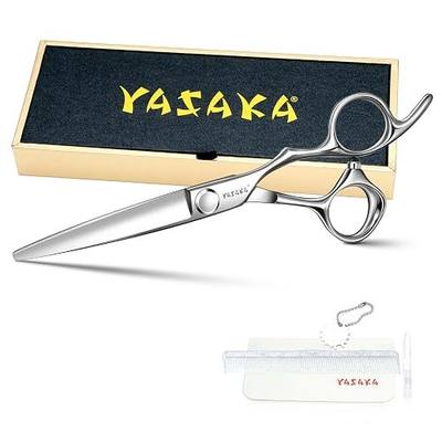 Professional Barber Scissors 6.0", Cobalt Alloy Steel Hair Cutting Scissors with Sharp Convex Blades for Precision Cutting, Ideal for Salon Stylists & Home Haircut -Silver