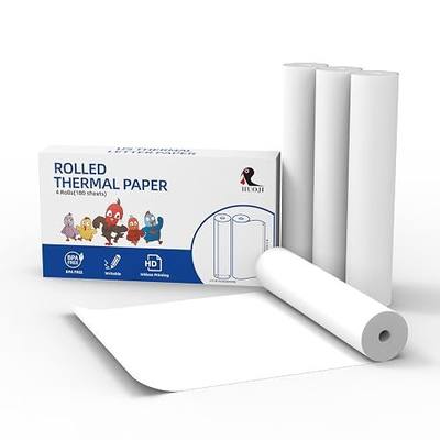 8.5x11 Thermal Printer Paper, HUOJI 4 Rolls US Letter Size, Quick-Dry Thermal Paper Rolls, Compatible with M08F/MT800/M832D and Other Portable Thermal Printers
