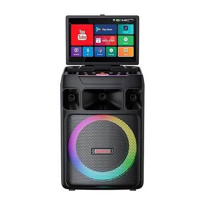 Smart Karaoke Machine with Screen, 14 Inch Tablet with Lyric Display, Professional Karaoke Machine with Dual Wireless Mics & Bluetooth Speaker for Adults (14inch)