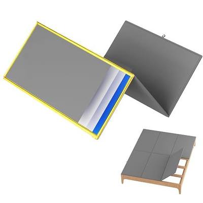Metal-Frame-Bunkie-Board-Queen-Size (60"X80") for Under-Mattress-Support - Heavy Duty Bed Board Design,Folding, Noise Free, No Sagging