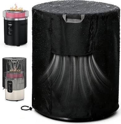Fire Pit Cover for Ninja Fireside 360, 600D Waterproof Oxford with Ventilation to Prevent Condensation, All-Weather Windproof & UV-Resistant Cover for Ninja Fireside360 Long-Term Storage