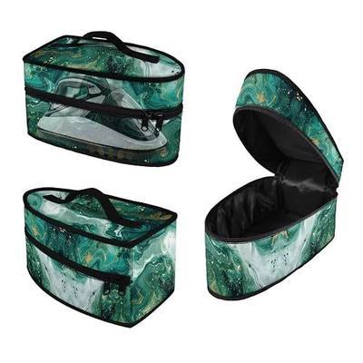 Iron Storage Case Lightweight Foldable Steam Iron Case Bag Marble Pattern Irons Carrying Storage Bag - Dustproof & Easy to Carry