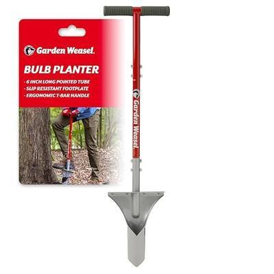 GARDEN WEASEL Bulb Planter Tool – Manual Bulb Planting Tool and Sod Cutter for Tulips, Daffodils, and Perennials – Ergonomic Footplate and Carbon Steel Design Latest Model 91350-3