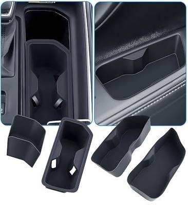 Cup Holder Inserts for Toyota Grand Highlander 2026 2025 2024, Interior Accessories Center Console Front & Rear Cup Holders Covers Protector for 2024-2026 Grand Highlander, Black