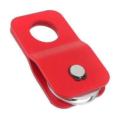 Winch Snatch Block 8000 lbs, Heavy Duty Recovery Pulley for ATV UTV Off-Road, Fits 1/4"–5/16" Winch Cable, Load-Doubling & Direction Change (Red)