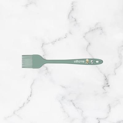 Elihome × Peanuts Silicone Basting Brush (8.75”) – Heat Resistant to 600°F, Food-Grade Platinum Silicone, Seamless 1-Piece Design, Non-Stick Safe, Dishwasher Safe, Sage Green