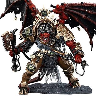 JOYTOY 1/18 Action Figures - Warhammer The Horus Heresy World Eaters Angron Daemon Primarch of Khorne - 15‘’,Collection Model Kits,Age 15 and Above