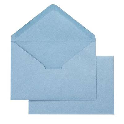 PONATIA 50 Pack A4 Envelopes, 4.33 x 6.3'' Matte Dusty Blue Envelope Perfect for 4x6 Thank You Cards, Gift Cards, Wedding Details Cards