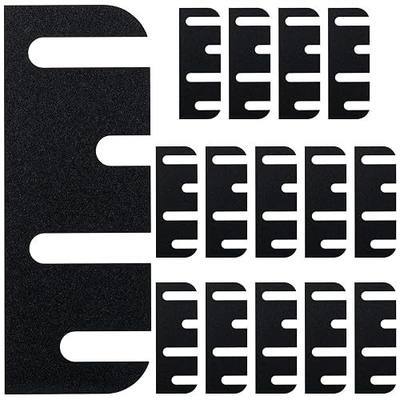 14 Pack Door Hinge Shims, 4 Inch Door Hinge Spacer Kit, Precut Polycarbonate (PC) Hinge Shims with DIY Trimmable for Door Alignment & Repair, Filling Gaps,Staggered Pattern, 1.2mm / 0.05”Thickness